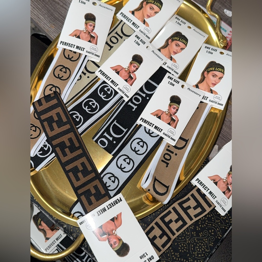 Designer Logo Headbands Set